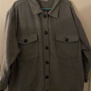 Falls Creek Men's Charcoal Button-Up Jacket